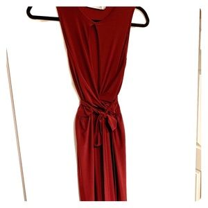 ASOS maxi plunging keyhole dress